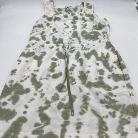 Jane and Delancey Tie Dye Green White Women's Dress, Size Med - Picture 1 of 4